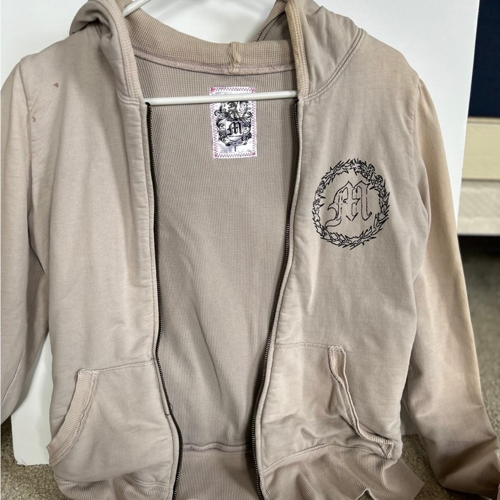 Morphine Generation Beige Hoodie with Monogram